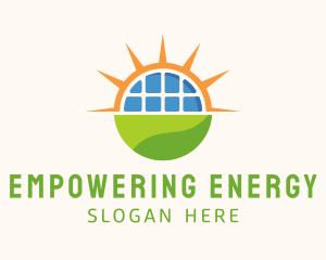 Renewable Solar Sunlight  logo design