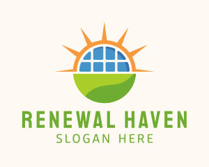 Renewable Solar Sunlight  logo design