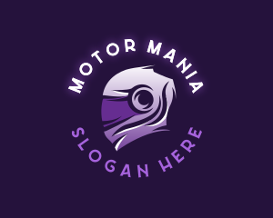 Motorcycle Helmet Rider logo design