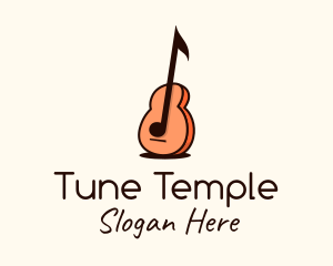 Music Note Guitar logo