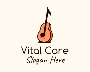 Music Note Guitar logo