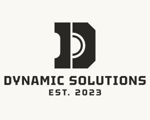 Masculine Letter D Industrial Business logo design