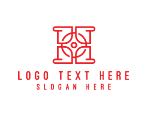 Floor Tiling Letter HO logo