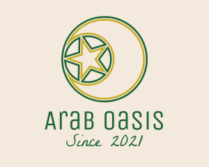 Arabic Moon Star  logo design