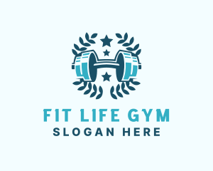 Dumbbell Gym Fitness logo