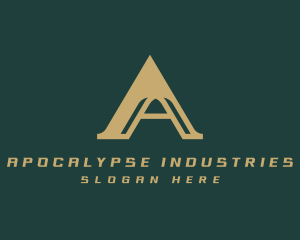 Industrial Business Arch Letter A logo design