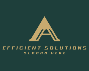 Industrial Business Arch Letter A logo