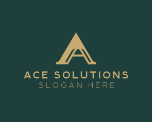 Industrial Business Arch Letter A logo design