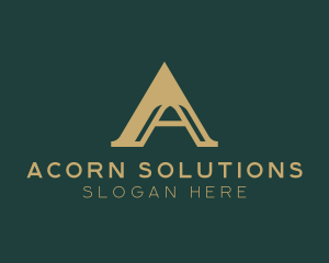 Industrial Business Arch Letter A logo design