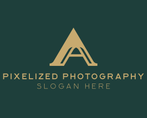 Industrial Business Arch Letter A logo design