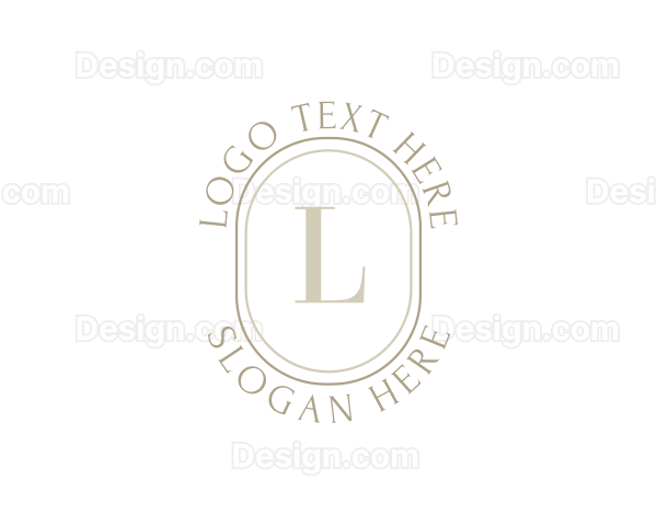 Stylish Oval Beauty Logo