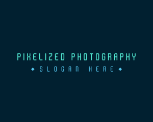 Pixelated Tech Wordmark logo design