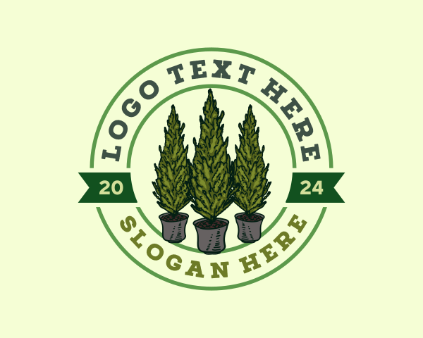 Greece Cypress Plant logo