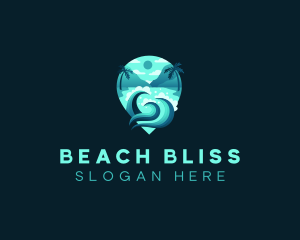 Ocean Wave Beach Resort logo design