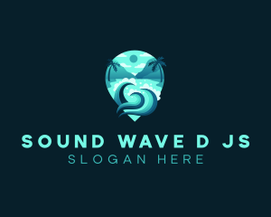 Ocean Wave Beach Resort logo design