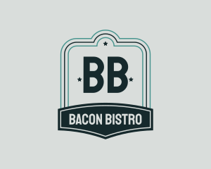 Bar Pub Bistro Badge logo design