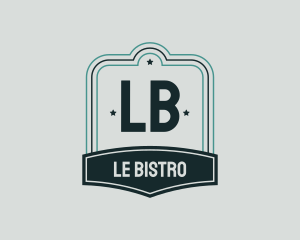 Bar Pub Bistro Badge logo design