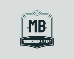 Bar Pub Bistro Badge logo design