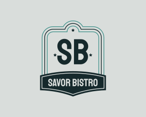 Bar Pub Bistro Badge logo design