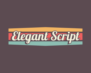 Retro Script Workshop logo design