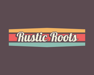 Retro Script Workshop logo design