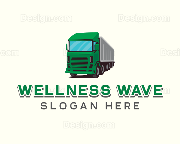 Logistics Trailer Truck Logo