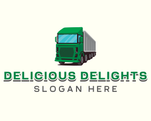 Logistics Trailer Truck Logo