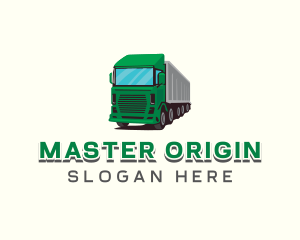 Logistics Trailer Truck Logo