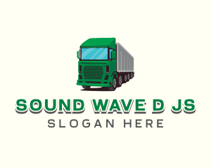 Logistics Trailer Truck Logo