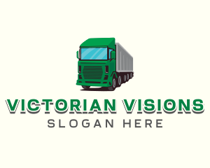 Logistics Trailer Truck Logo