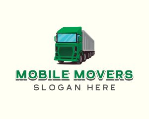 Logistics Trailer Truck logo design