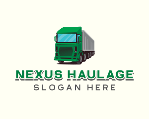 Logistics Trailer Truck logo design