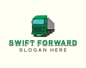 Logistics Trailer Truck logo