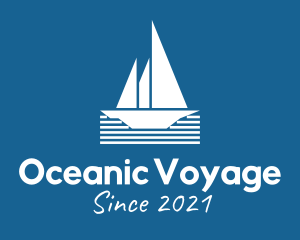 Ocean Sail Ship logo design