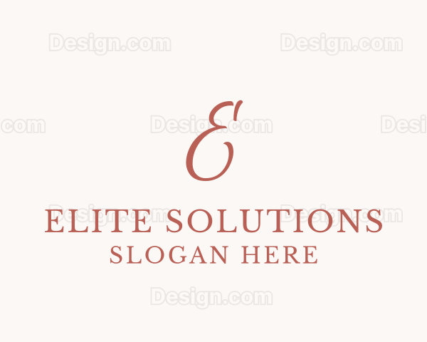 Chic Elegant Fashion Logo