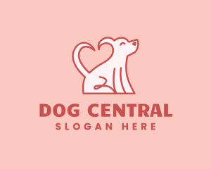 Dog Heart Love logo design