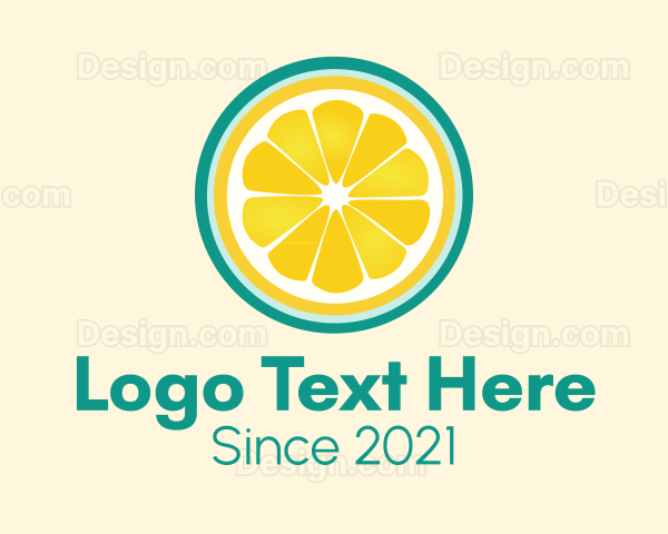 Fresh Squeeze Lemon Slice Logo