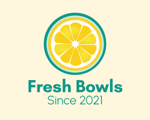 Fresh Squeeze Lemon Slice logo design