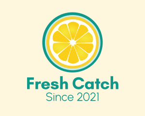 Fresh Squeeze Lemon Slice logo design