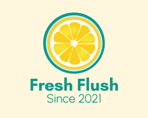 Fresh Squeeze Lemon Slice logo design