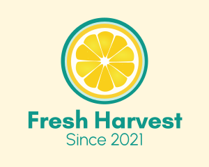 Fresh Squeeze Lemon Slice logo design