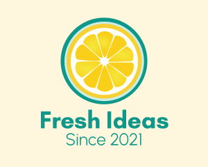 Fresh Squeeze Lemon Slice logo design