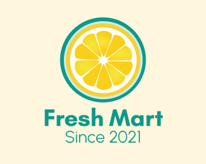 Fresh Squeeze Lemon Slice logo design