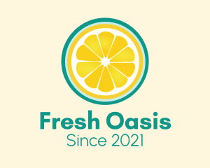 Fresh Squeeze Lemon Slice logo design