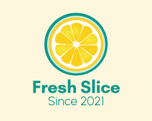 Fresh Squeeze Lemon Slice logo design