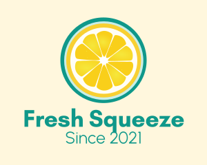 Fresh Squeeze Lemon Slice logo design