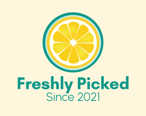 Fresh Squeeze Lemon Slice logo design