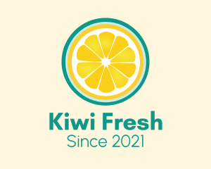 Fresh Squeeze Lemon Slice logo design