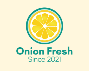 Fresh Squeeze Lemon Slice logo design