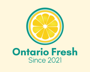 Fresh Squeeze Lemon Slice logo design